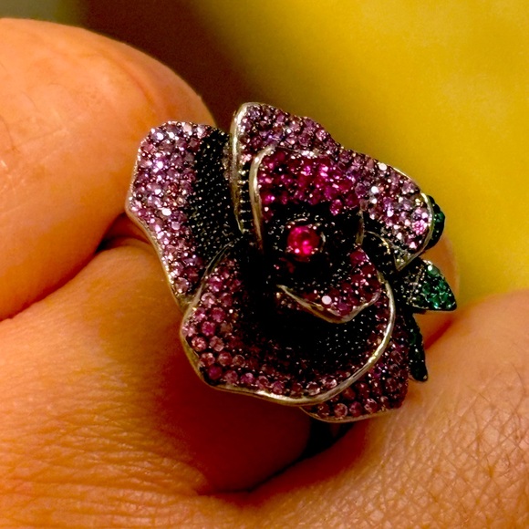 Sterling silver Ruby ring